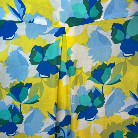 Draper James RSVP Womens Button Side Floral Tank Top Yellow Lightweight Sz Large - Picture 12 of 15